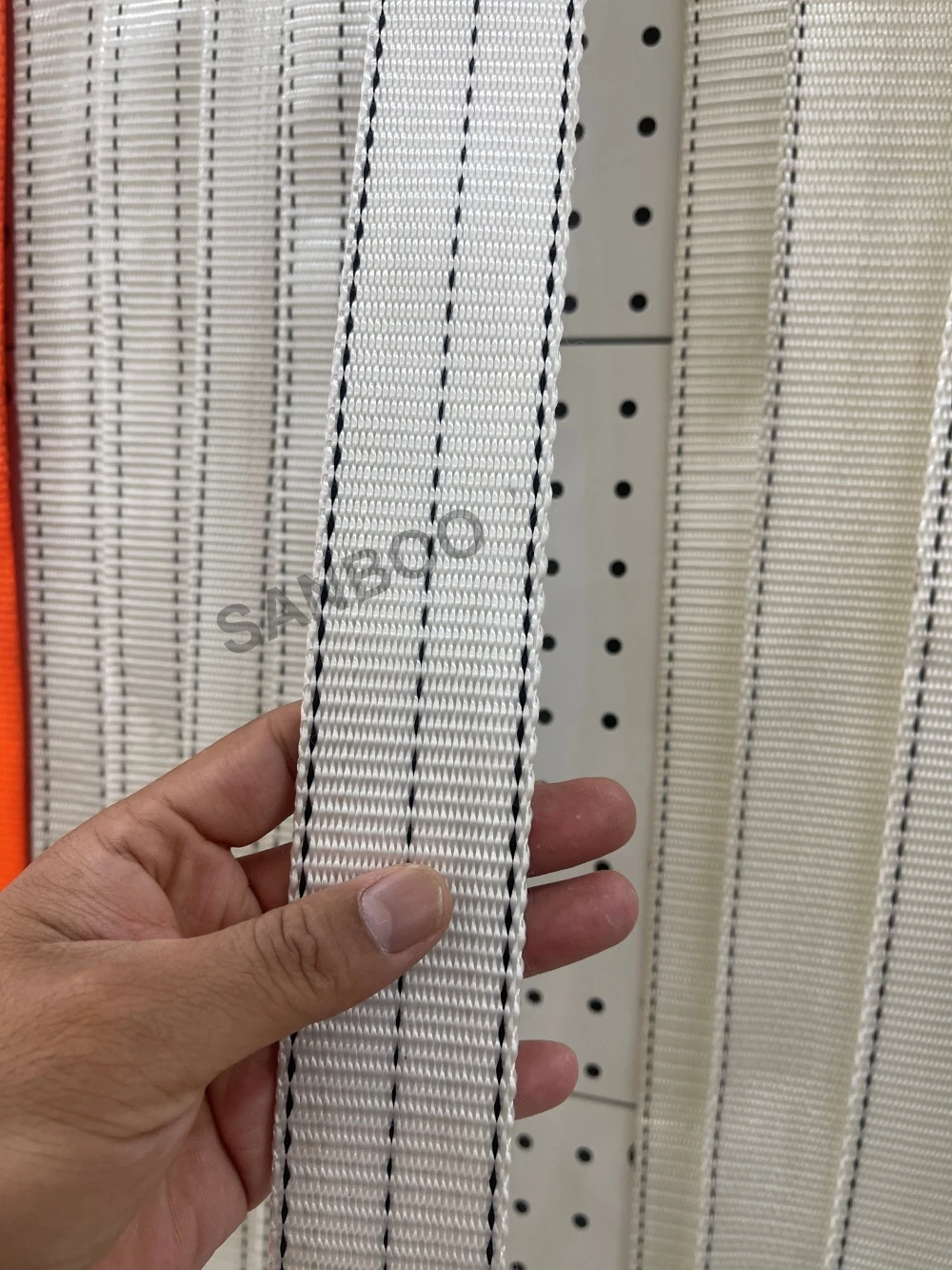Dây đai dệt cường lực Polyester 5cm – 5 tấn – Màu trắng