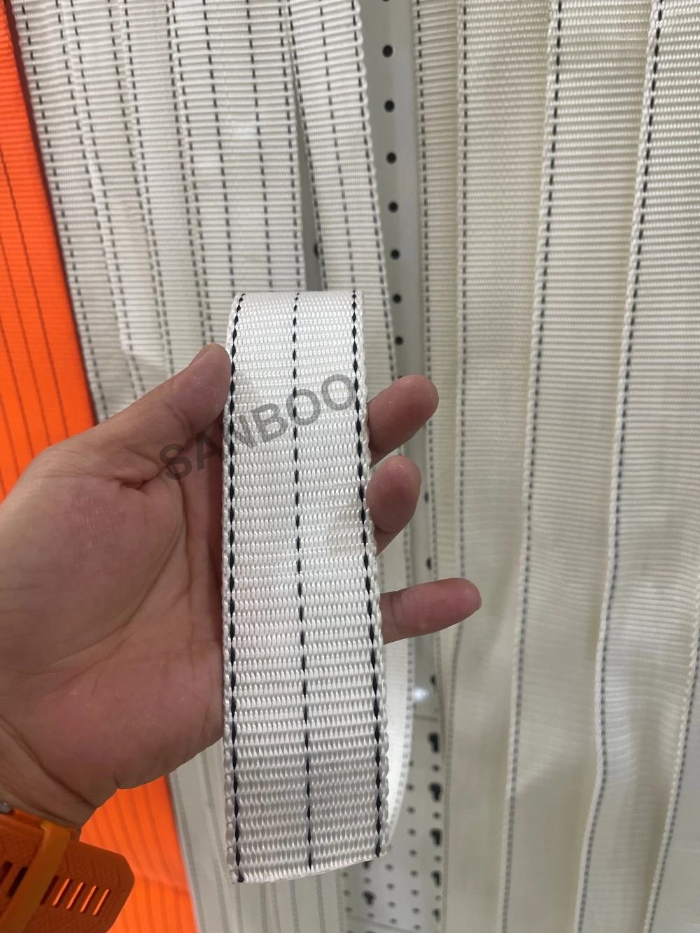 Dây đai dệt cường lực Polyester 5cm – 5 tấn – Màu trắng