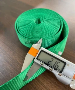 Dây đai vải Polyester cường lực chằng hàng 3cm – màu xanh