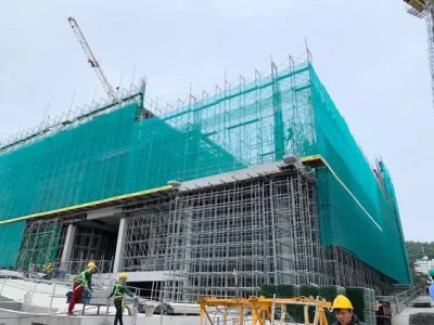Lưới cước che bụi an toàn công trình
