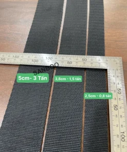 Dây đai cường lực Polyester Màu đen – 5cm – Tải 3 tấn