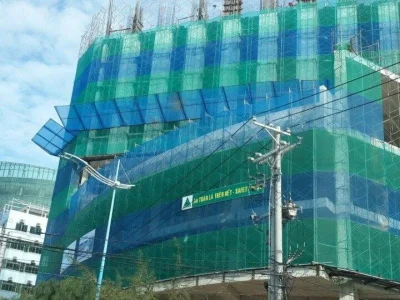Lưới cước bao che chắn bụi an toàn công trình