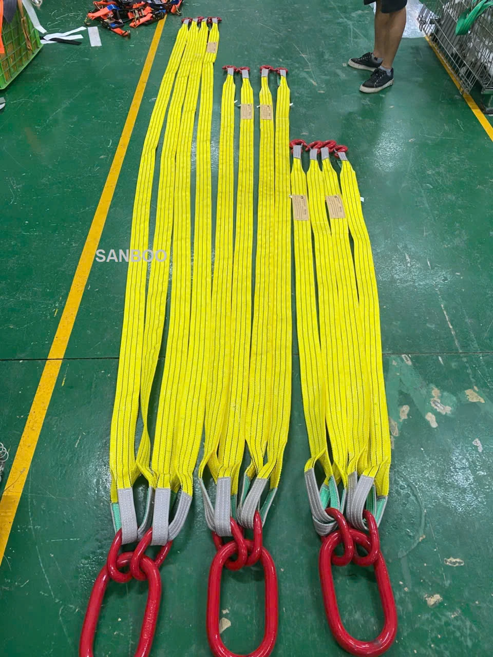 Bộ Sling Cáp Vải Trùm 4 Chân 3 Tấn