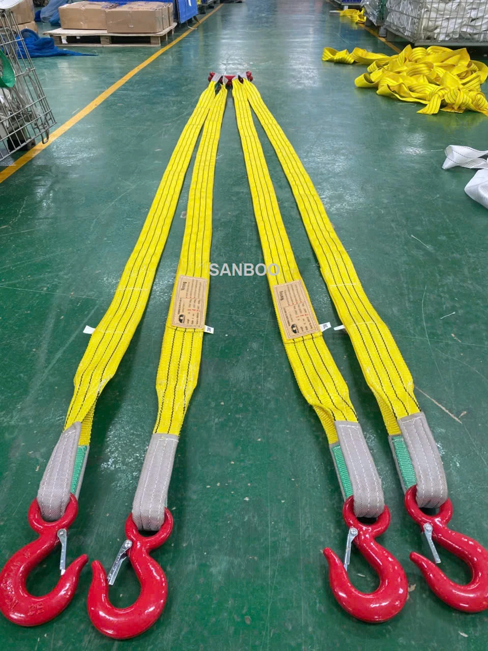 Bộ Sling Cáp Vải Trùm 4 Chân 3 Tấn